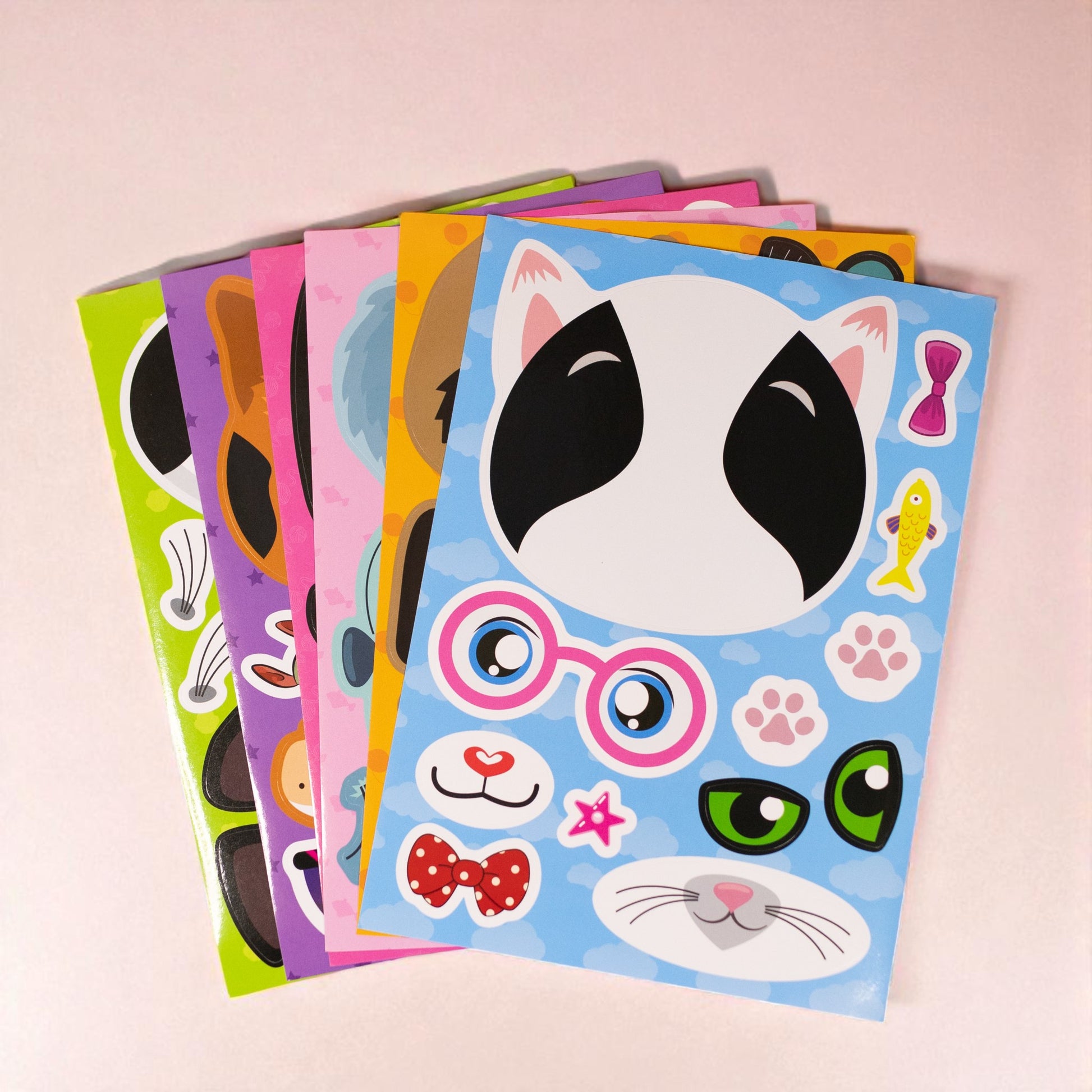 cat squish favour bag, sticker sheet, Ace & cat, Winnipeg